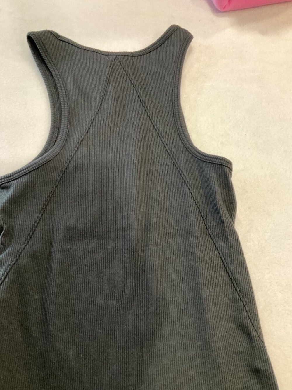 Rag & Bone size Medium Essential Ribbed Racerback Tank Black - Picture 7 of 9